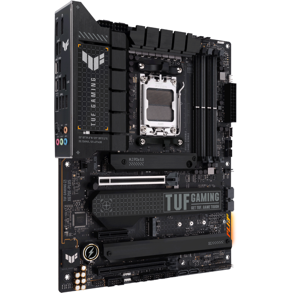 Дънна платка ASUS TUF GAMING X670E-PLUS, AM5, DDR5, PCIe 5.0-3