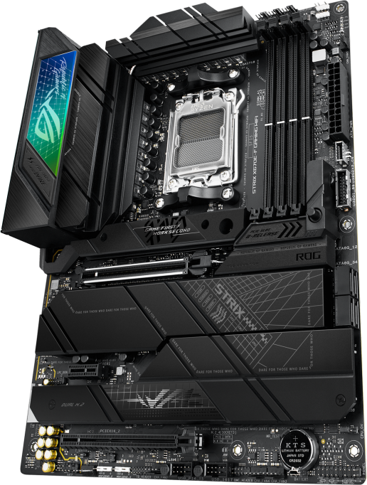 Дънна платка ASUS ROG STRIX X670E-F GAMING WiFi 6E, AM5, DDR5,  PCIe 5.0-2