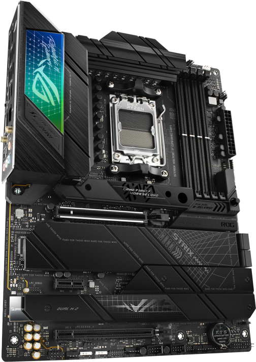 Дънна платка ASUS ROG STRIX X670E-F GAMING WiFi 6E, AM5, DDR5,  PCIe 5.0-3