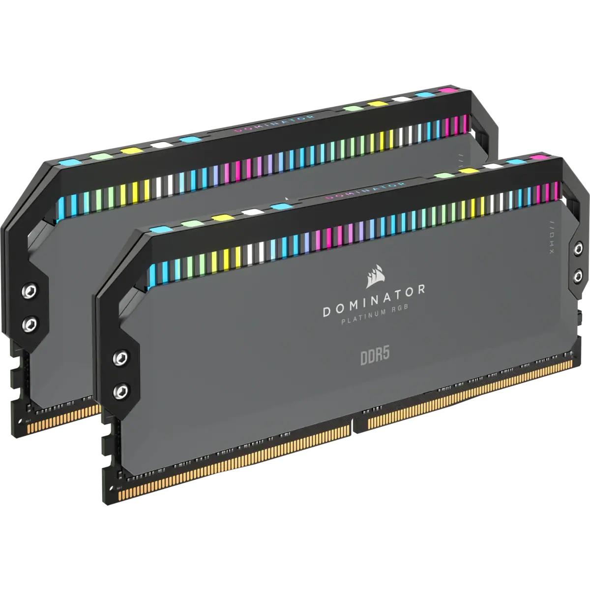 Памет Corsair Dominator Platinum RGB Black 32GB(2x16GB) DDR5 PC5-48000 6000MHz CL36 CMT32GX5M2D6000Z36 AMD EXPO-2