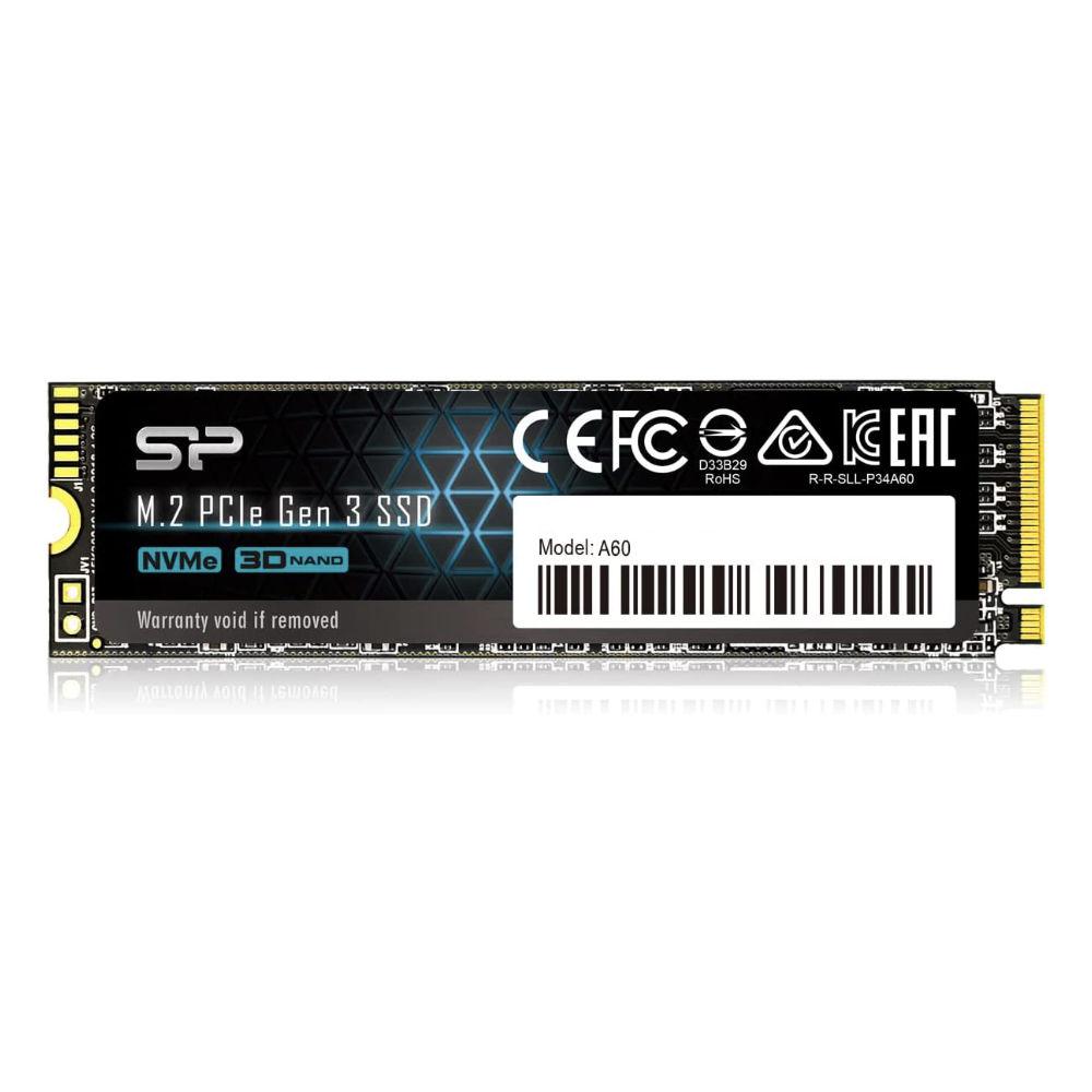 Solid State Drive (SSD) Silicon Power A60 M.2-2280 PCIe Gen 3x4 NVMe 1ТB