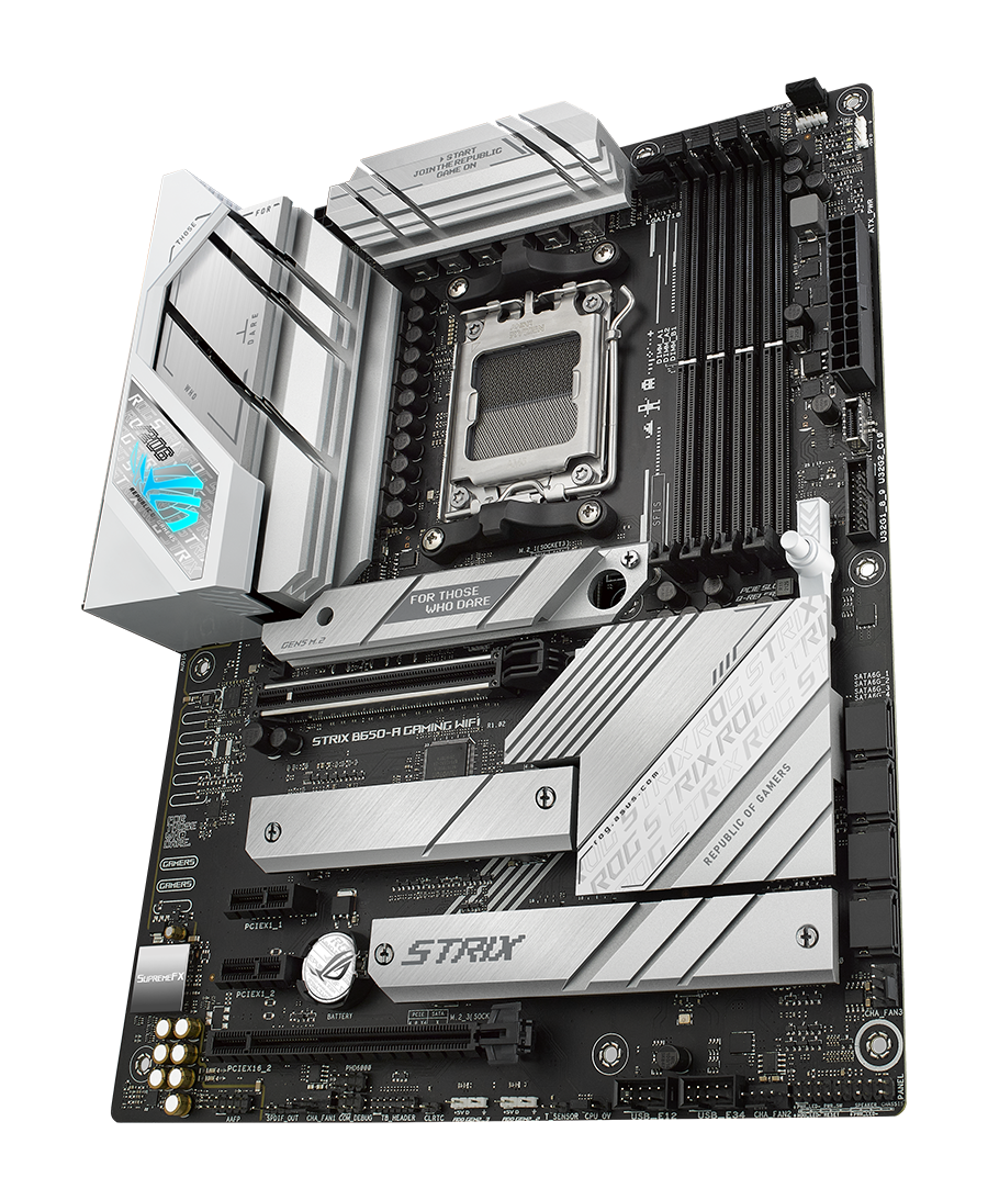 Дънна платка ASUS ROG STRIX B650-A GAMING WIFI 6E socket AM5, 4xDDR5, Aura Sync, PCIe 4.0-3