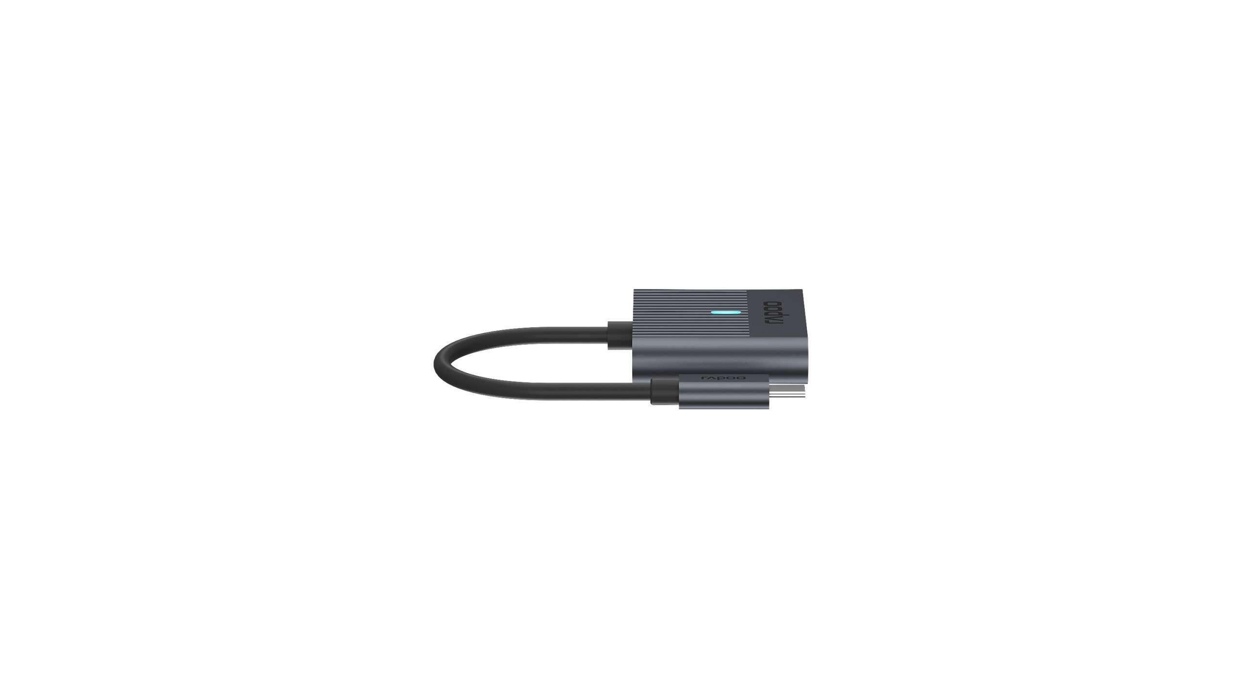 Четец на смарт карти Rapoo UCR-3001, USB-C, Черен-4