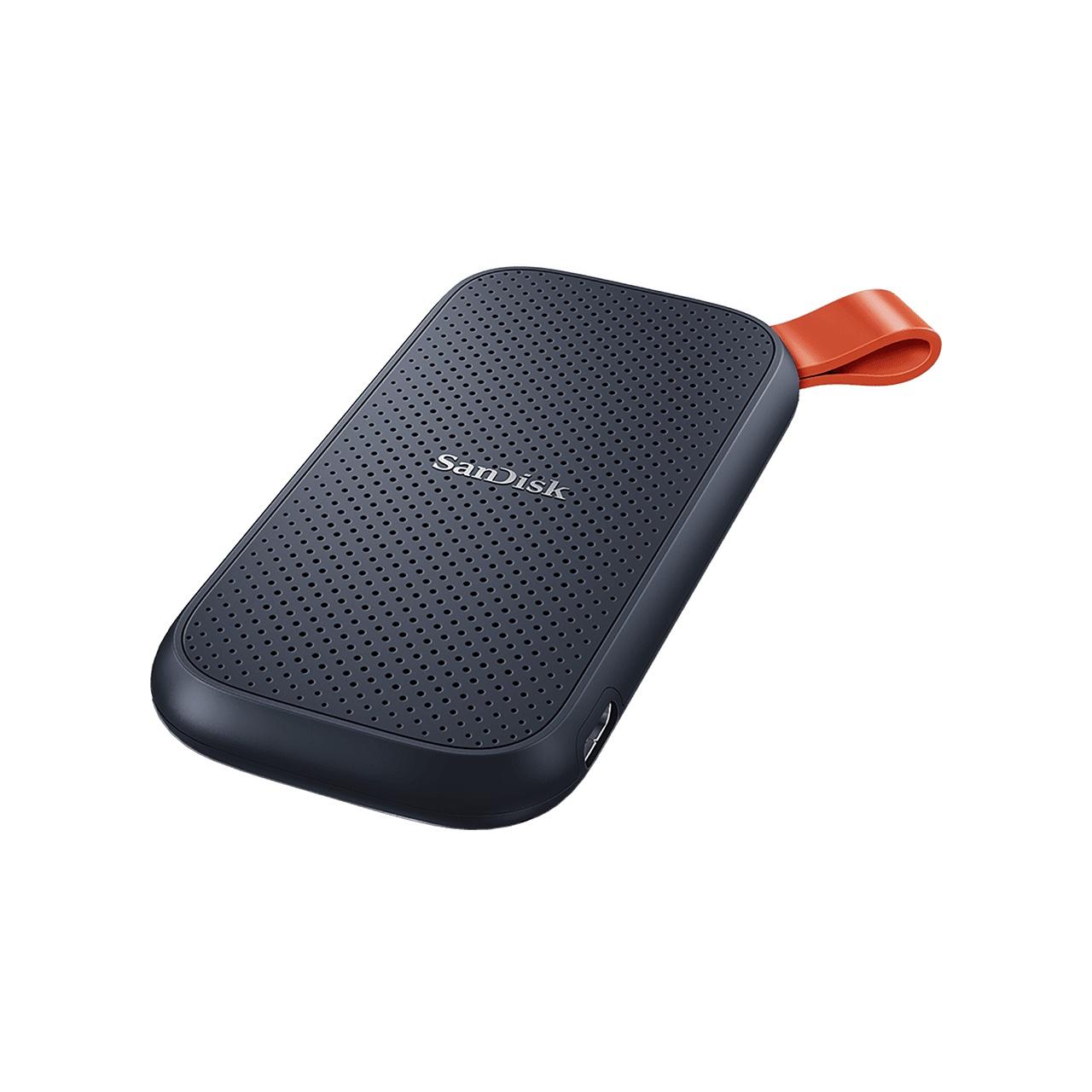 Външен SSD SanDisk Portable, 1TB, USB 3.2, Type-C, Черен