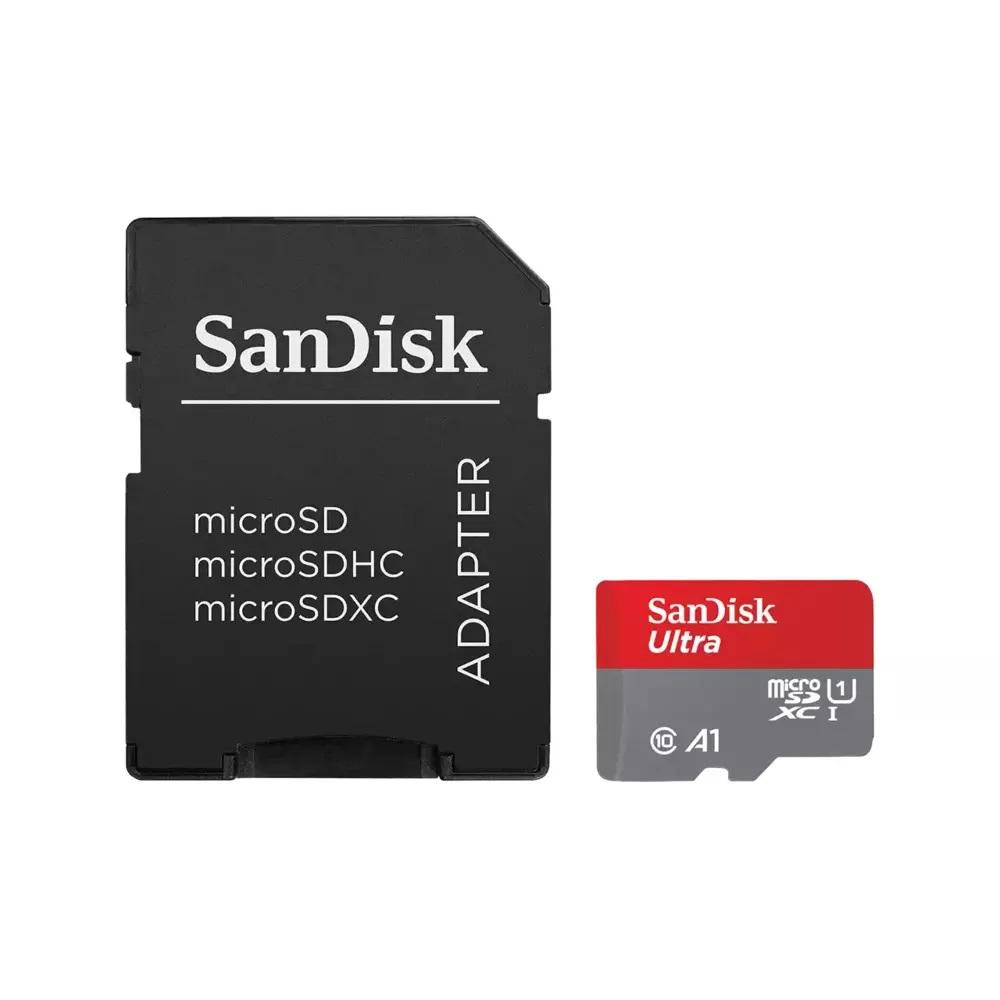 Карта памет SANDISK Ultra microSDXC, 256GB, A1, UHS-I, U1, Class 10, 150MB/s, Адаптер-2