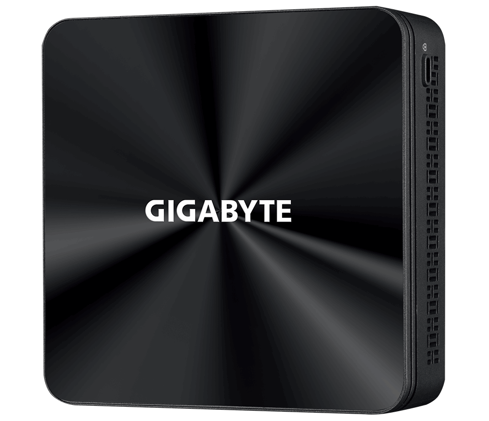 Настолен компютър Gigabyte Brix BRi5H-10210, Intel Core i5-10210U, 2 x SO-DIMM DDR4, SSD NVMe, USB-C, WF+BT, black-2