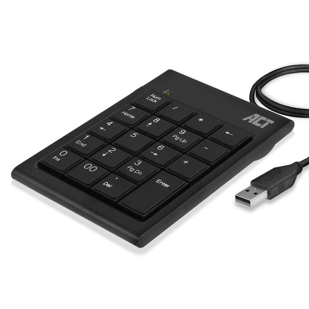 Цифрова клавиатура ACT AC5480, USB, Черен-3