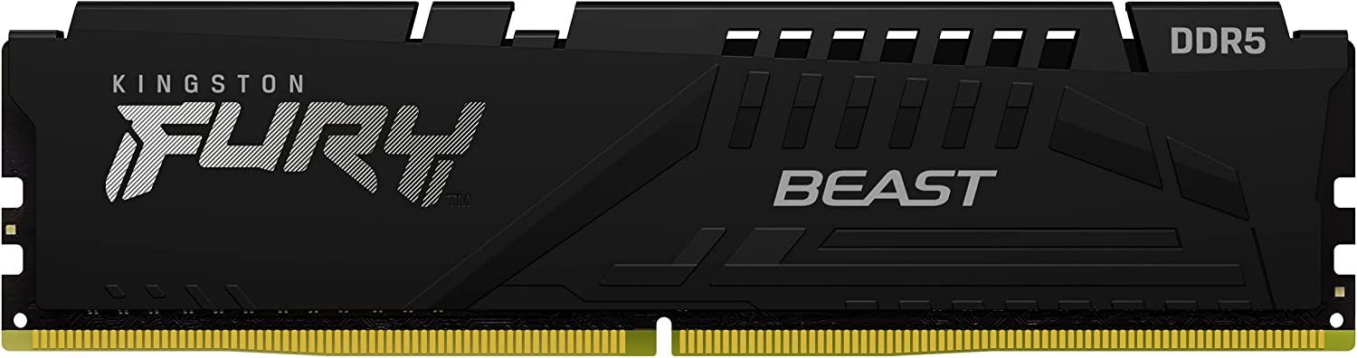 Памет Kingston FURY Beast Black 16GB(2x8GB) DDR5,4800MHz, CL38, KF548C38BBK2-16-3
