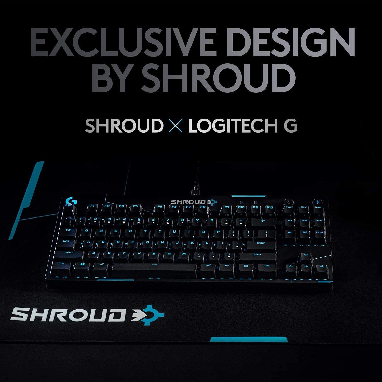 Геймърска механична клавиатура Logitech G Pro X Shroud Edition GX Red Switches-3