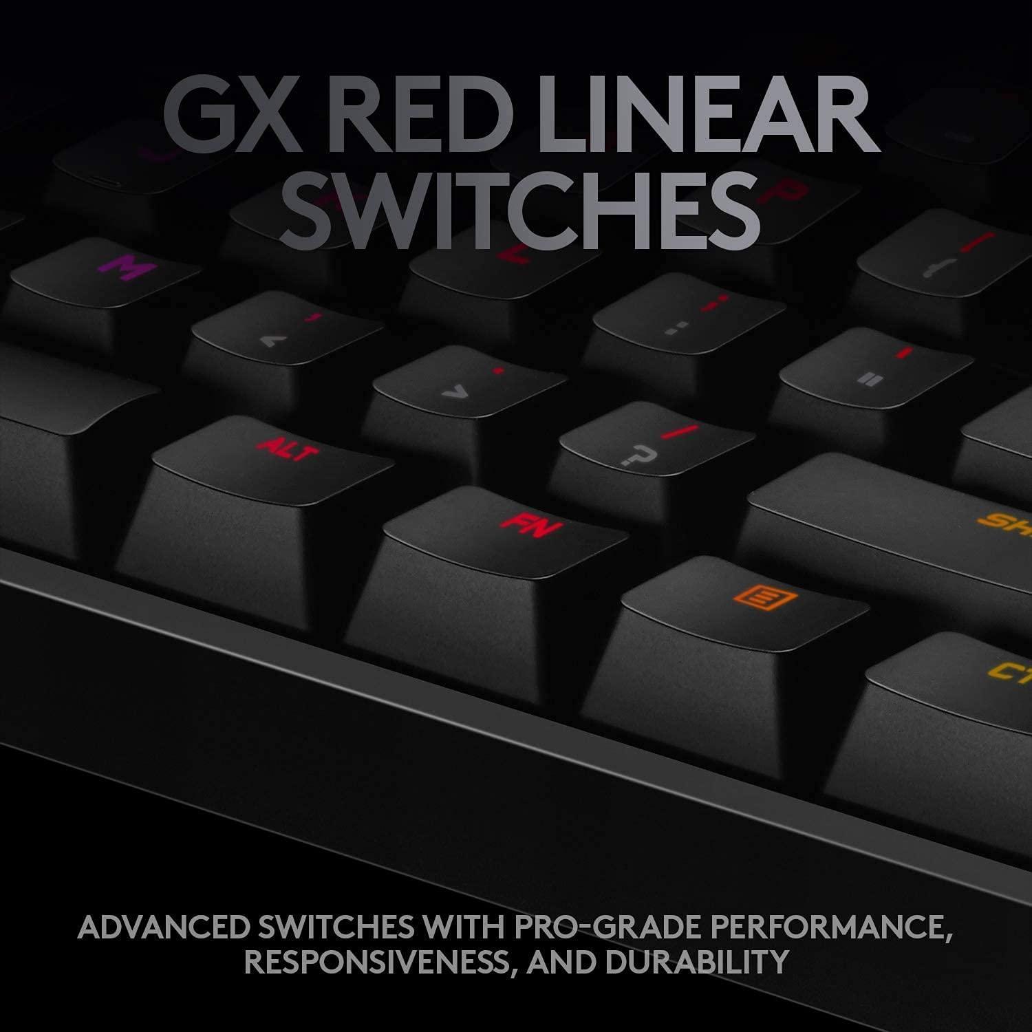 Геймърска механична клавиатура Logitech G Pro X Shroud Edition GX Red Switches-4