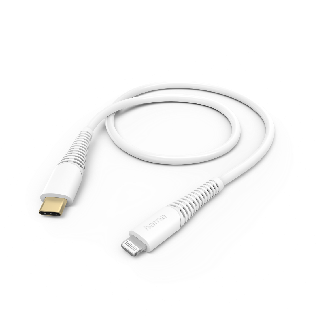 Кабел HAMA, Lightning - USB-C, 1.5м, За Apple iPhone, Бял