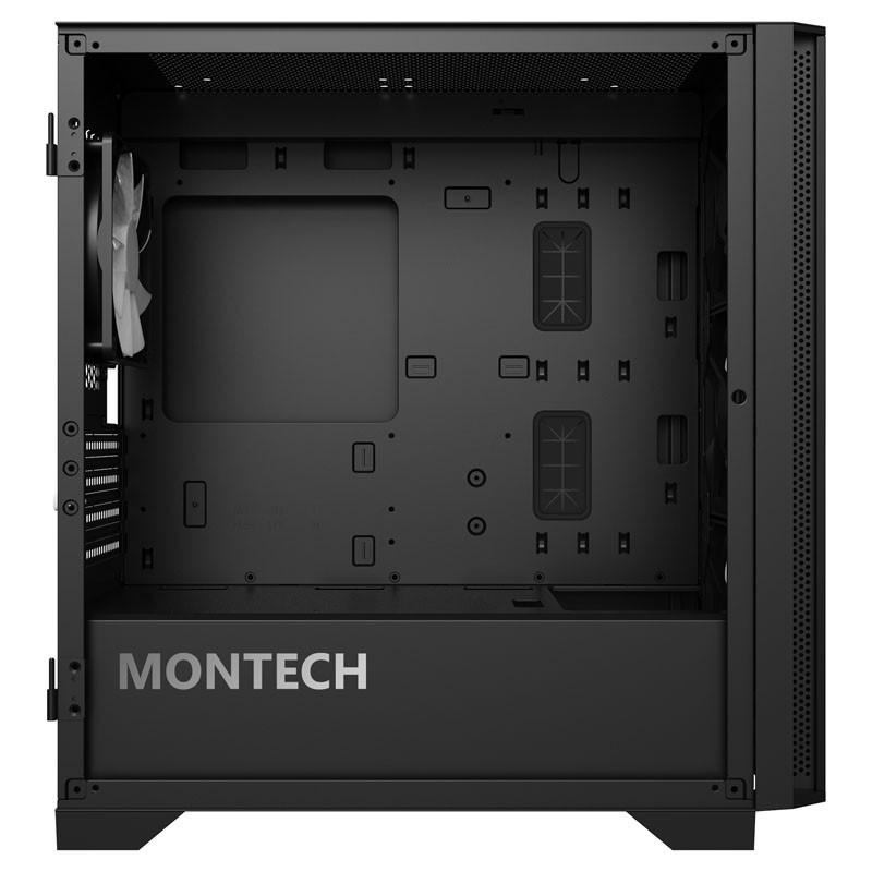 Кутия MONTECH AIR 100 ARGB, TG, Micro-ATX, Черна-3