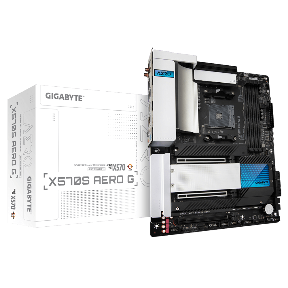 Дънна платка GIGABYTE X570S AERO G Socket AM4, DDR4, Wi-Fi 6, RGB Fusion, PCIe 4.0-4