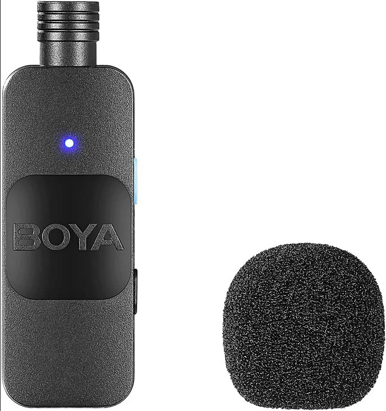Безжична микрофонна система с ревер USB-C, BOYA BY-V10-2