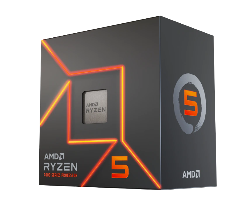 Процесор AMD RYZEN 5 7600 6-Core 3.8 GHz (5.1 GHz Turbo) 32MB/65W/AM5/BOX-1