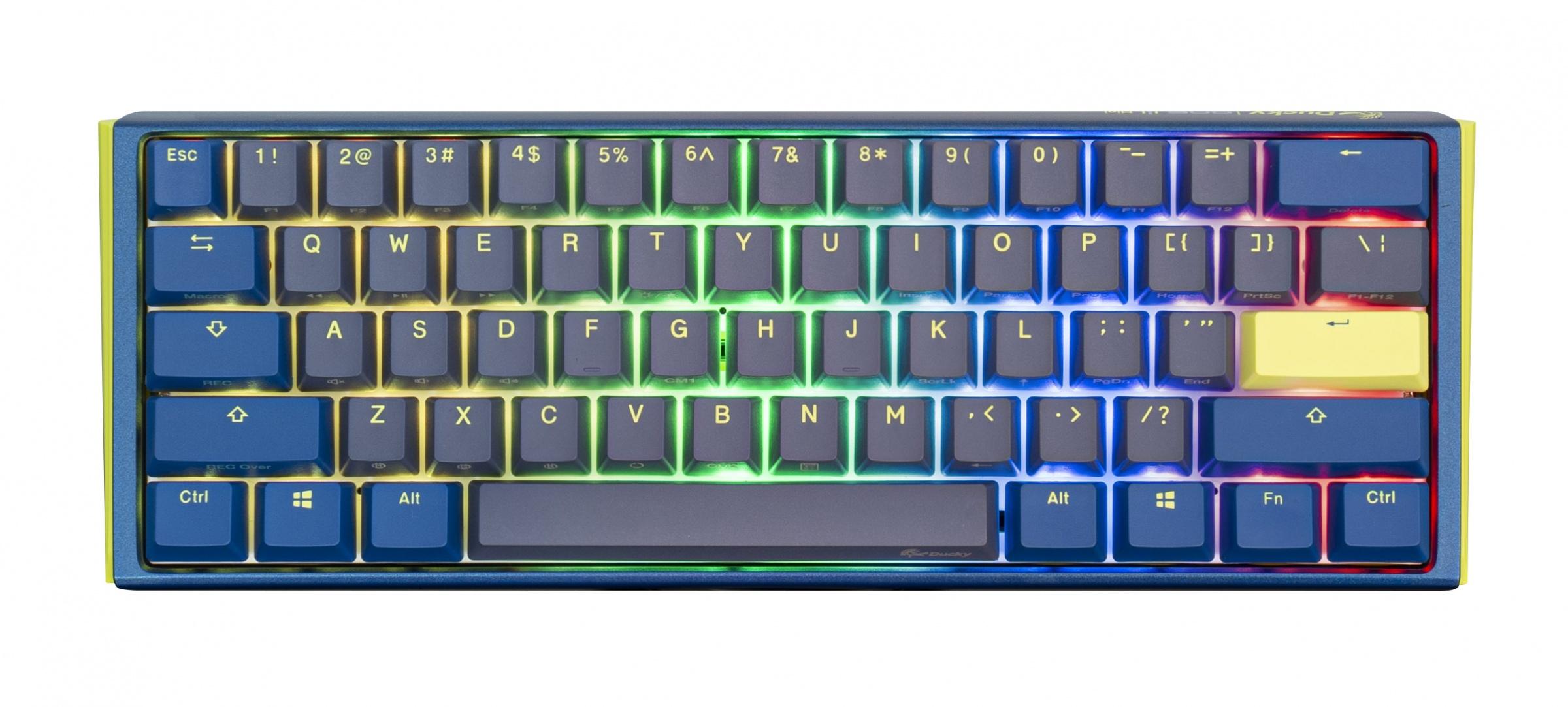 Геймърска механична клавиатура Ducky One 3 DayBreak 60% Hotswap Cherry MX Silver RGB, PBT Keycaps