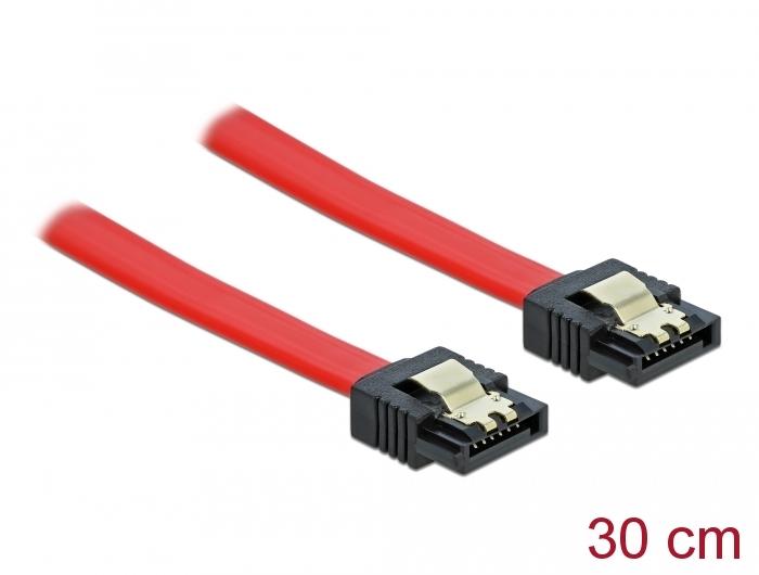 Интерфейсен кабел SATA III DeLock, Прави конектори, 30 cm.-2