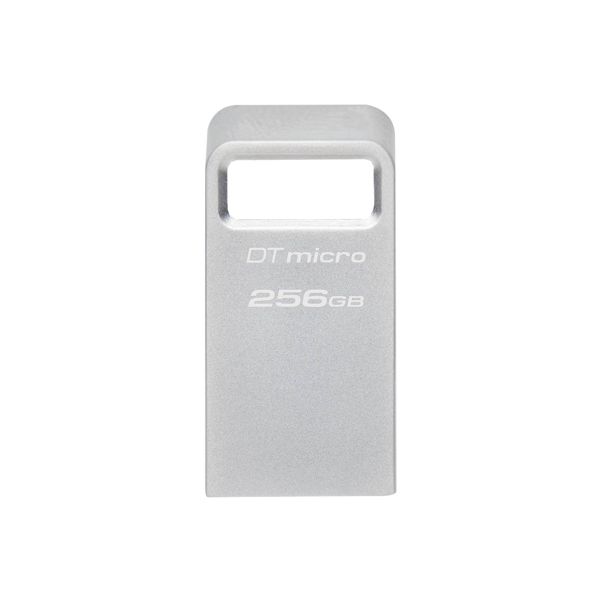 USB памет KINGSTON DataTraveler Micro, 256GB, USB-A 3.2 Gen 1, Сребрист-1