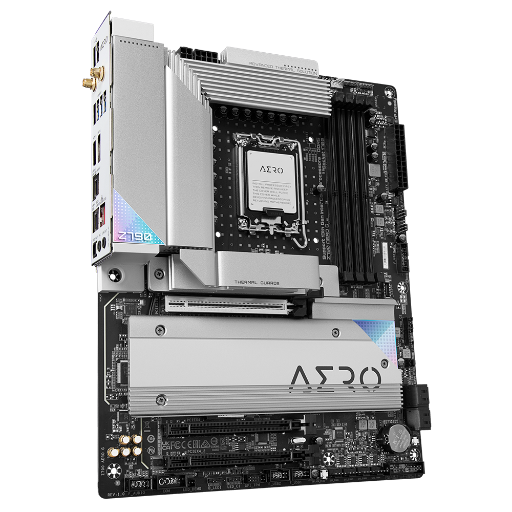 Дънна платка GIGABYTE Z790 AERO G LGA 1700, PCIe 5.0, ATX, Wi-Fi 6E, RGB Fusion, DDR5-2