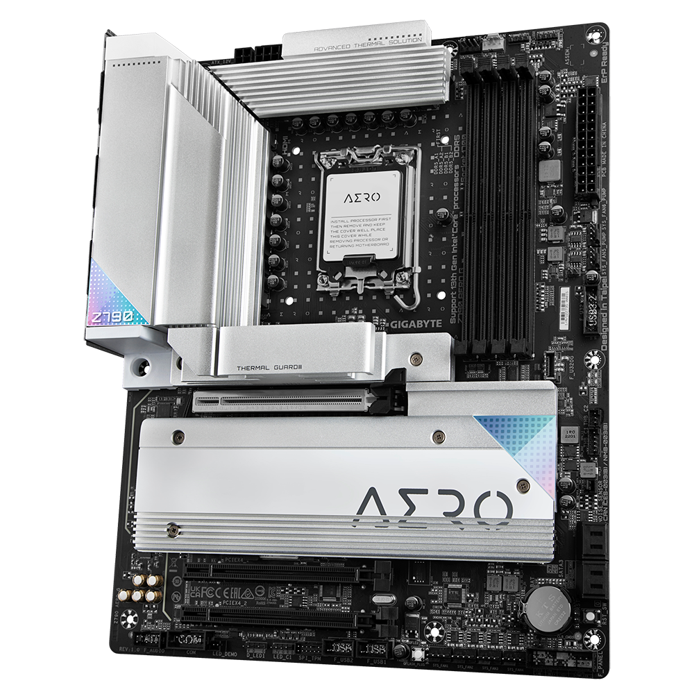 Дънна платка GIGABYTE Z790 AERO G LGA 1700, PCIe 5.0, ATX, Wi-Fi 6E, RGB Fusion, DDR5-3