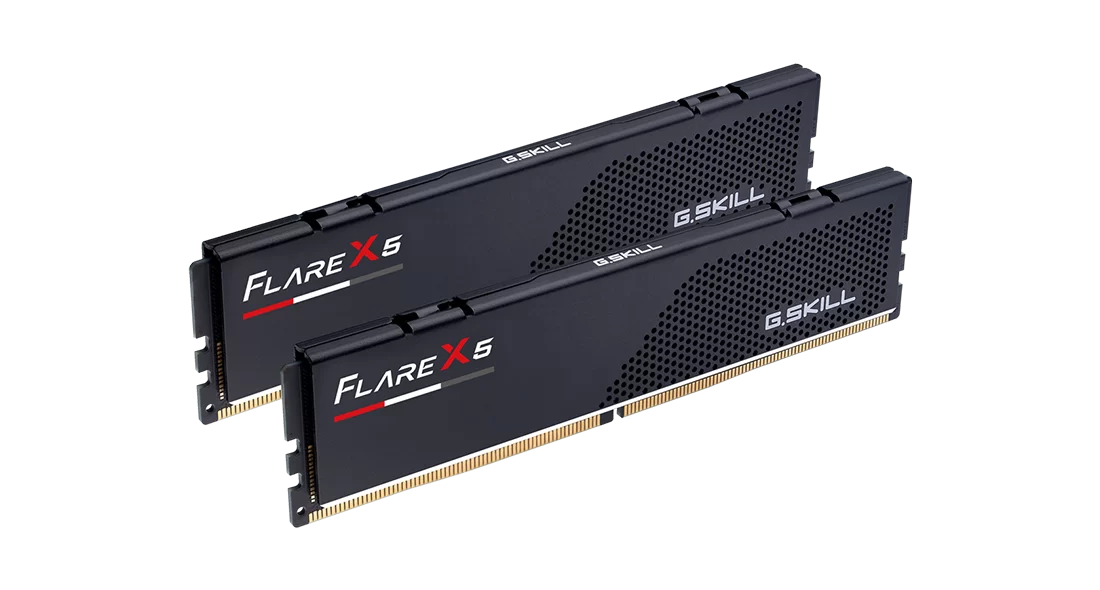 Памет G.SKILL Flare X5 Black 64GB(2x32GB) DDR5 PC5-48000 5600MHz CL36 F5-5600J3636D32GX2-FX5, 1.25V-2