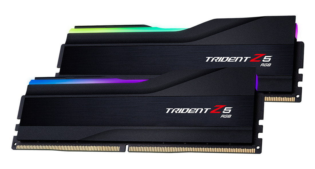 Памет G.SKILL Trident Z5 RGB Black 64GB(2x32GB) DDR5 PC5-48000 6400MHz CL32 F5-6400J3239G32GX2-TZ5RK-3