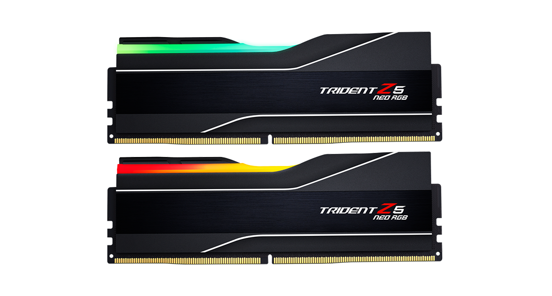 Памет G.SKILL Trident Z5 Neo RGB Black 64GB(2x32GB) DDR5 PC5-48000 6000MHz CL302 F5-6000J3040G32GX2-TZ5NR-1