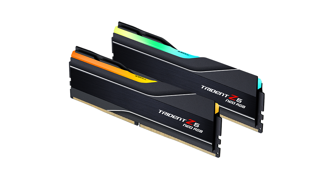 Памет G.SKILL Trident Z5 Neo RGB Black 64GB(2x32GB) DDR5 PC5-48000 6000MHz CL302 F5-6000J3040G32GX2-TZ5NR-3