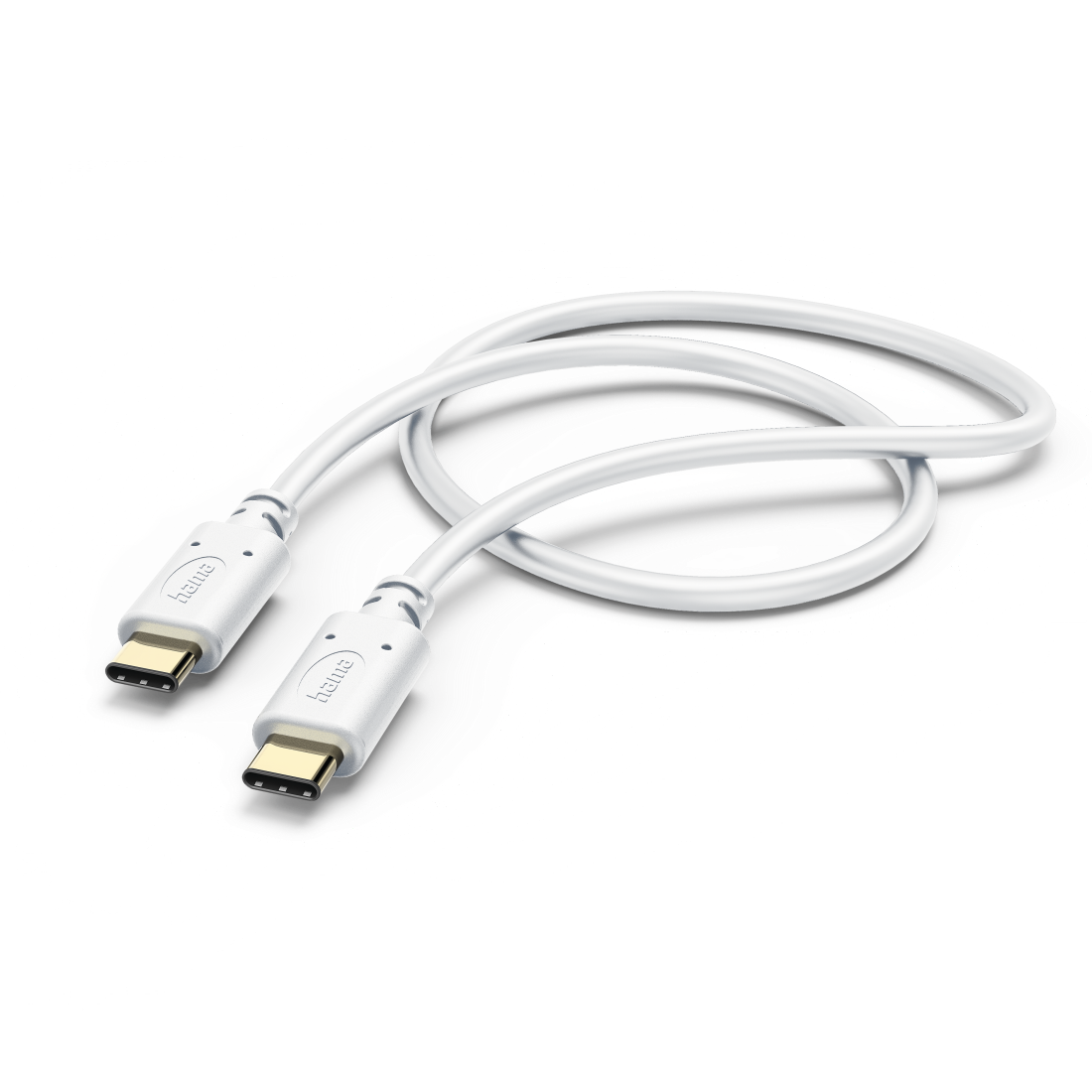 HAMA Кабел за зареждане, USB-C - USB-C, 1,5 м, бял-2