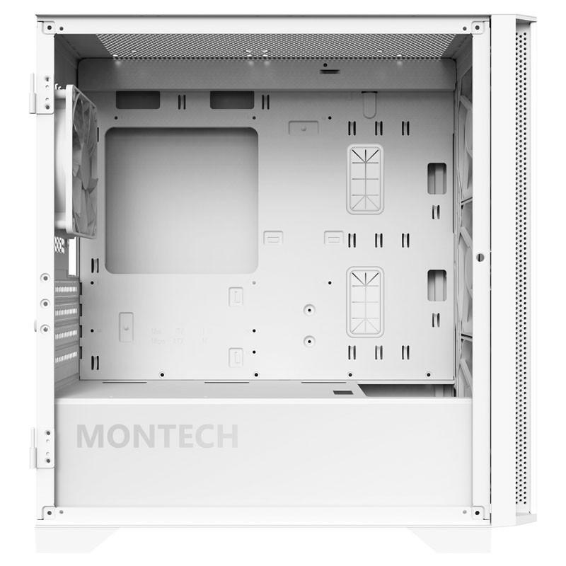 Кутия MONTECH AIR 100 ARGB, TG, Micro-ATX, Бяла-4