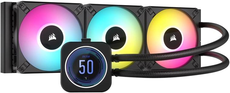 Охладител за процесор Corsair iCUE H170i Elite LCD XT Display 420mm Black RGB AMD/INTEL-1