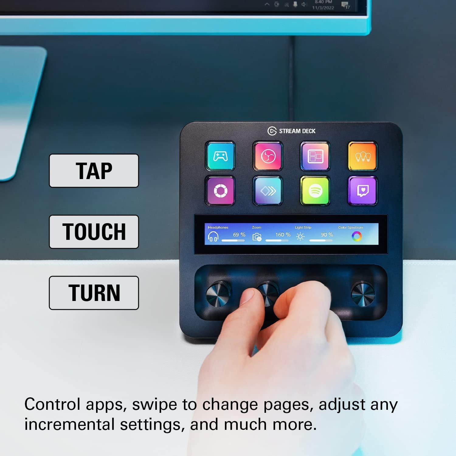 Контролер Elgato Stream Deck Plus - LCD Touch Panel-3