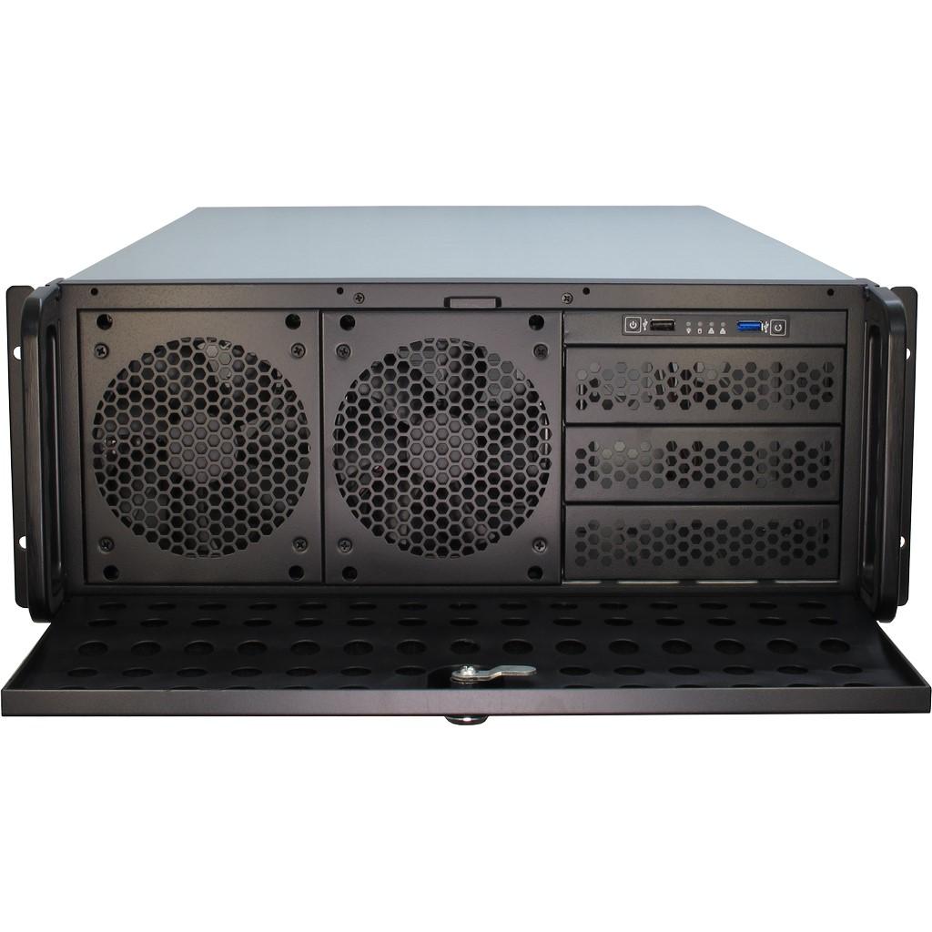 Кутия за сървър InterTech 4U-4129L - Mini ITX, mATX, &mu;ATX, ATX, SSI EEB, Чернa-2