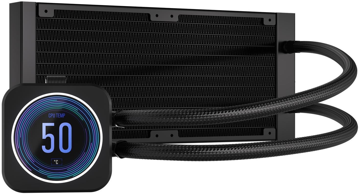 Охладител за процесор Corsair iCUE H100i Elite LCD XT Display Capellix 240 Black RGB AMD/INTEL-2