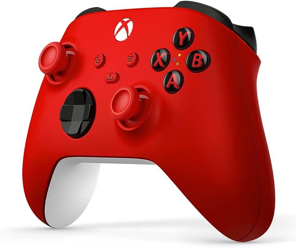 Геймърски контролер Microsoft, За Xbox, Безжичен, Червен-2