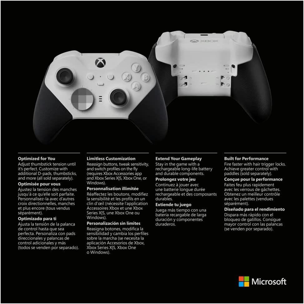 Геймърски контролер Microsoft, За Xbox, Безжичен, Series 2 Core, Бял-4
