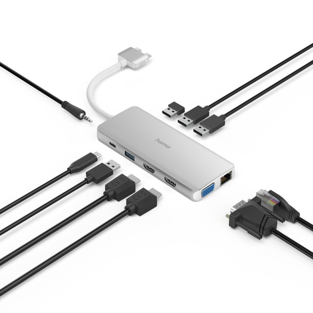 USB-C хъб Hama &quot;Connect2Mac&quot;, Multiport за Apple MacBook Air &amp; Pro, 12 порта-2