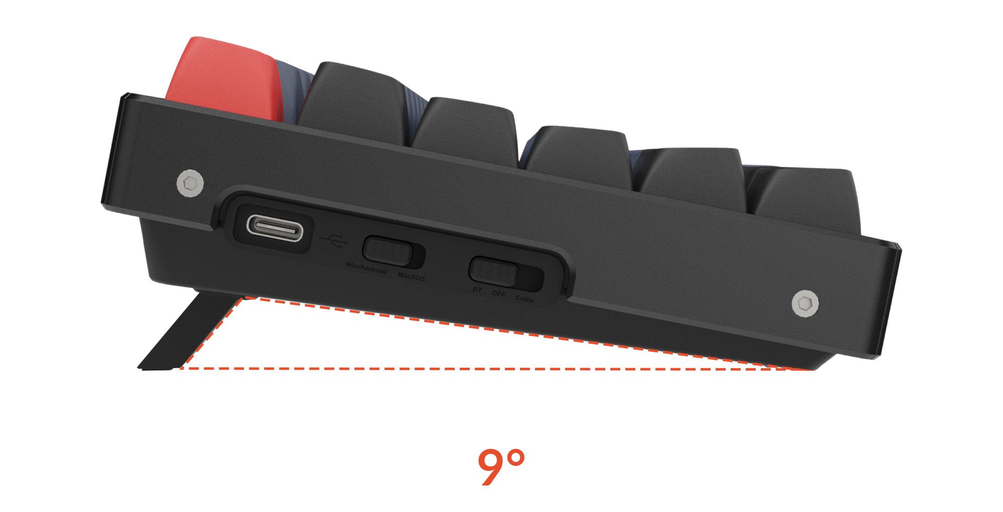 Геймърска механична клавиатура Keychron K8 Pro TKL Gateron G Pro(Hot Swappable) Red Switch RGB Backlight Plastic Frame-2