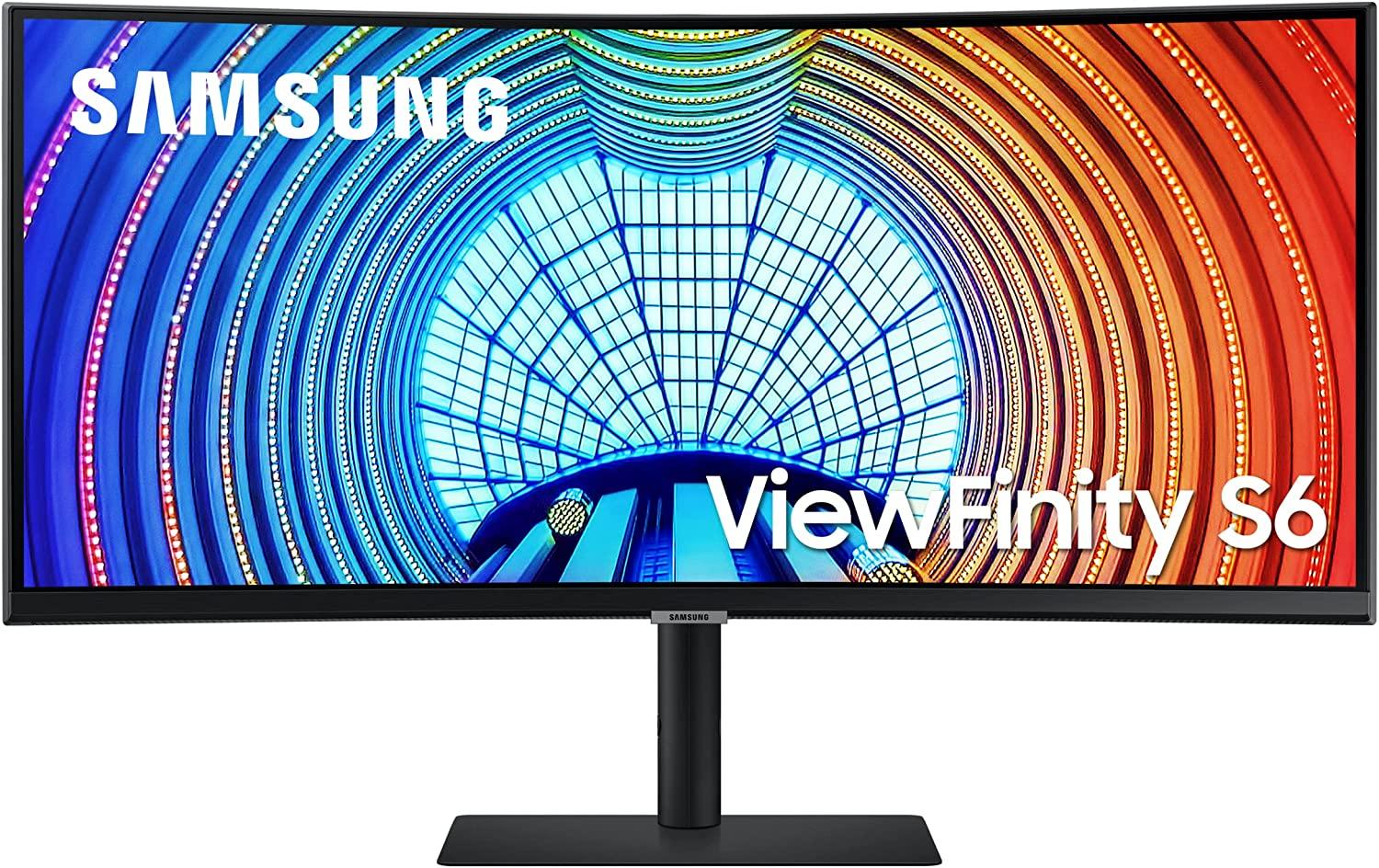 Монитор Samsung ViewFinity S6 S34A650UBU 34 inch, VA Curved UWQHD 3440x1440, 100Hz, 5 ms GTG