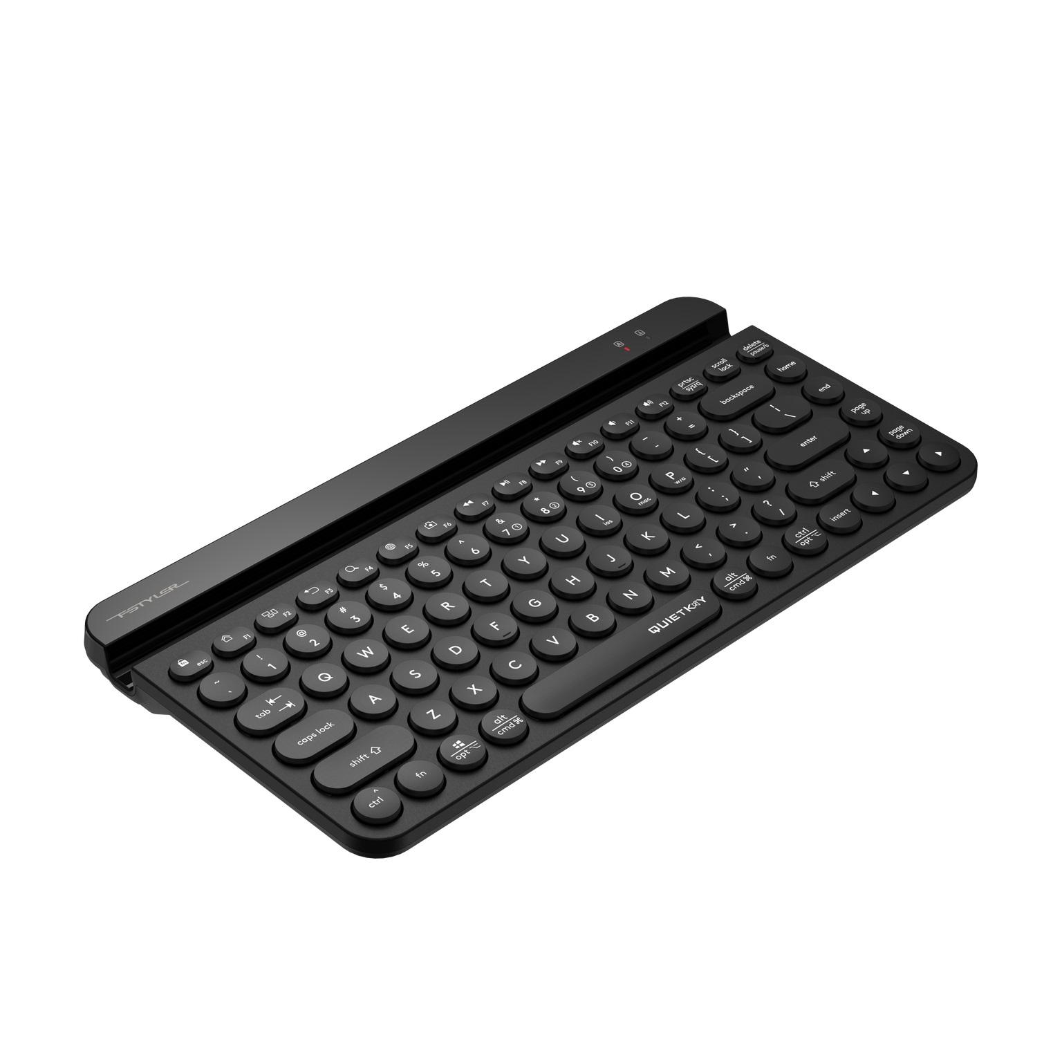 Безжична клавиатура A4tech Fstyler FBK30, Bluetooth, 2.4G, Стойка за телефон, Кирилизирана, Черна-3