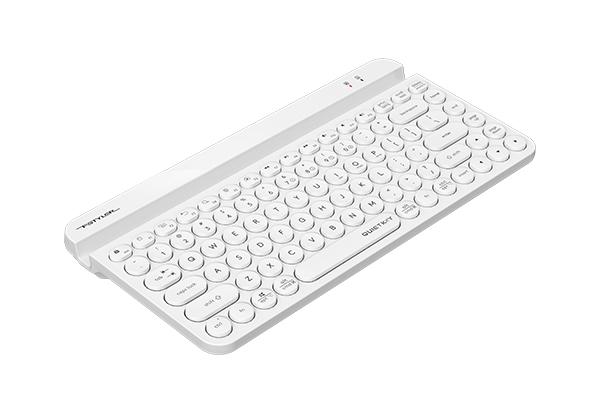 Безжична клавиатура A4tech Fstyler FBK30, Bluetooth, 2.4G, Стойка за телефон, Кирилизирана, Бяла-4