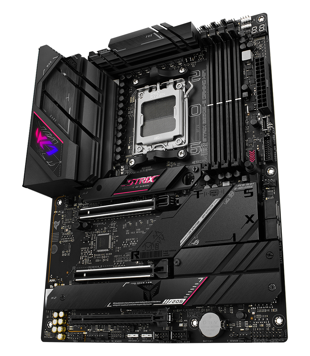 Дънна платка ASUS ROG STRIX B650E-E GAMING WIFI 6E socket AM5, 4xDDR5, Aura Sync, PCIe 5.0-3