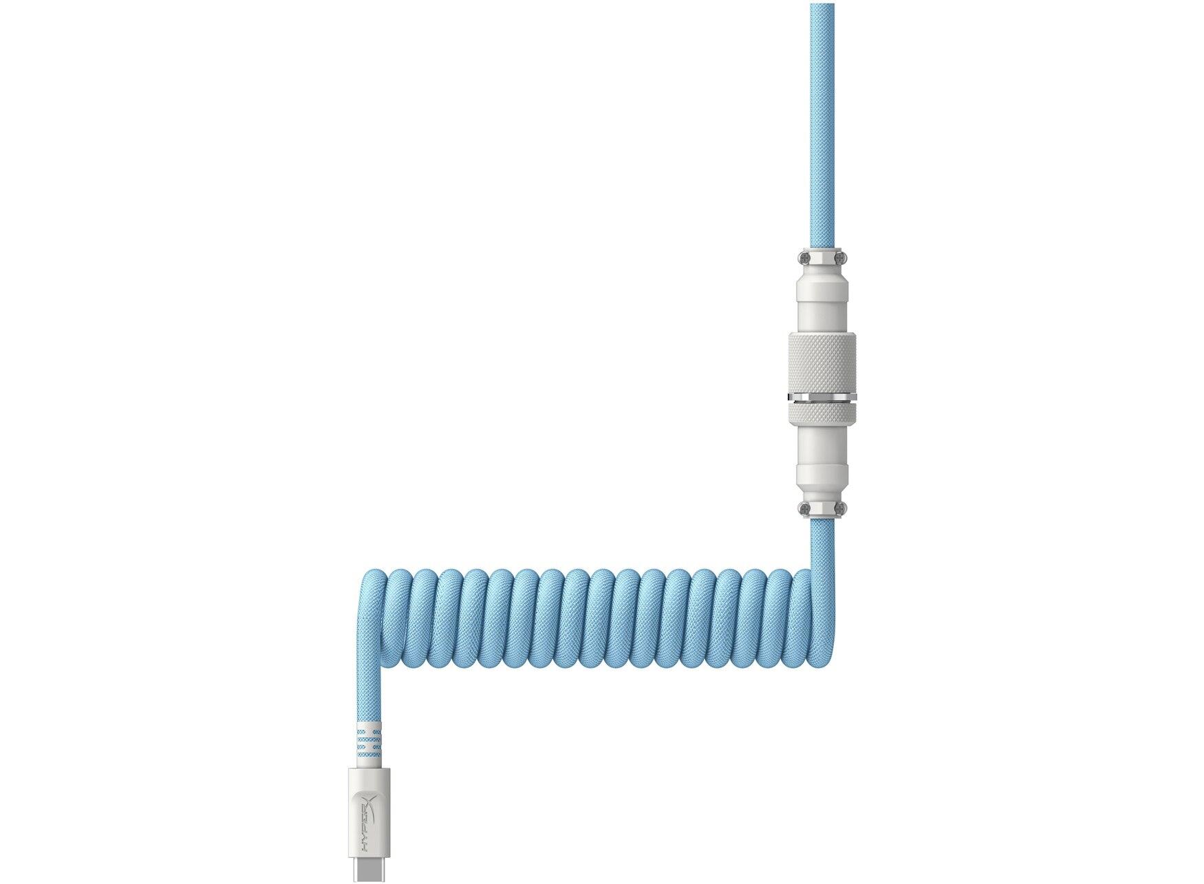 Кабел за клавиатура HyperX Coiled Cable USB-C Light Blue-White-3