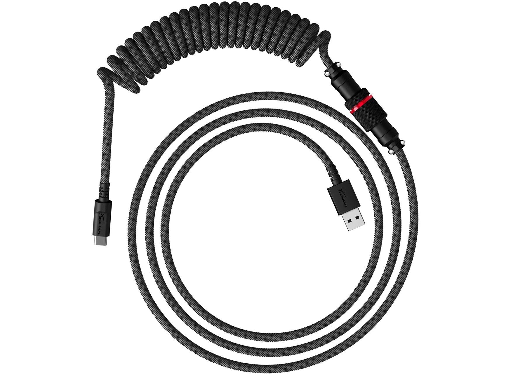 Кабел за клавиатура HyperX Coiled Cable USB-C Gray-Black-1