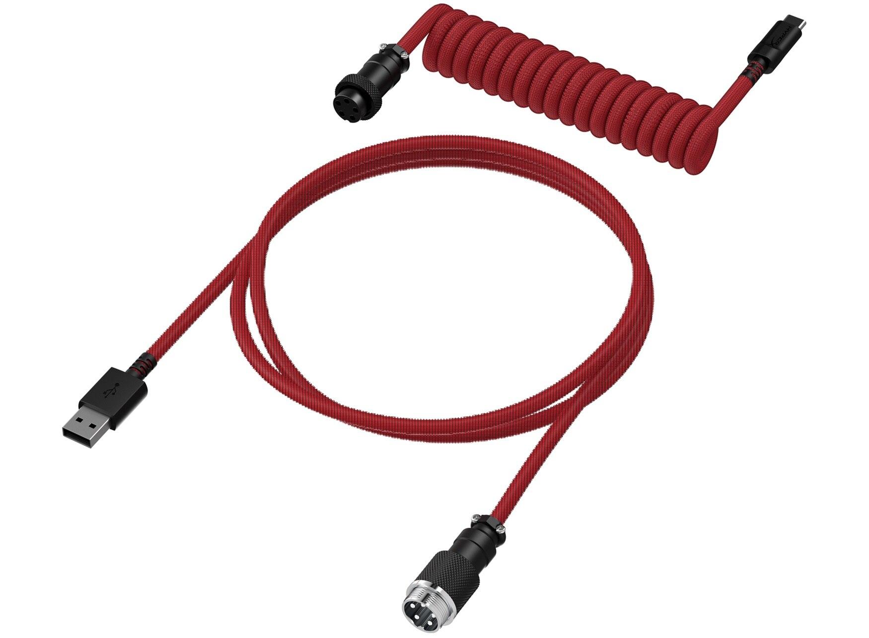 Кабел за клавиатура HyperX Coiled Cable USB-C Red-Black-2