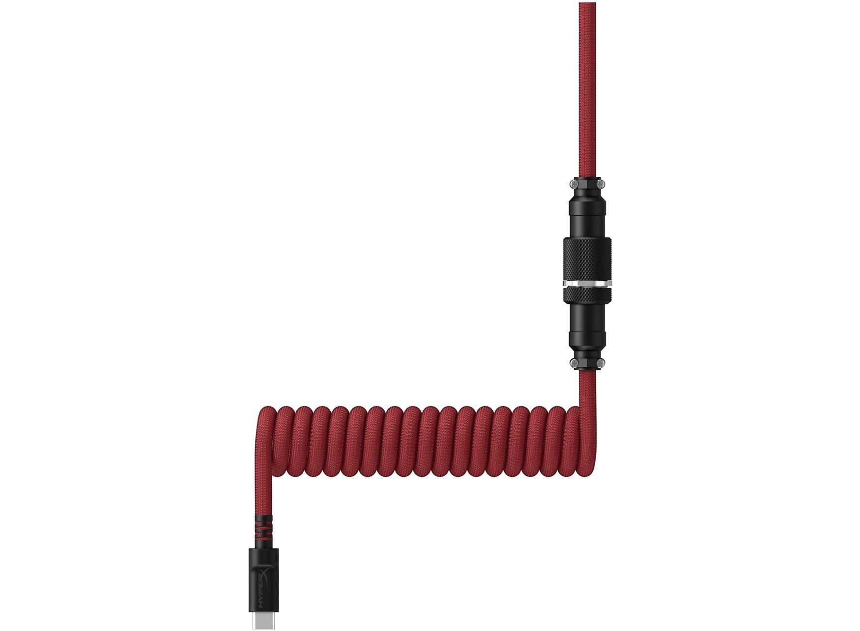 Кабел за клавиатура HyperX Coiled Cable USB-C Red-Black-3