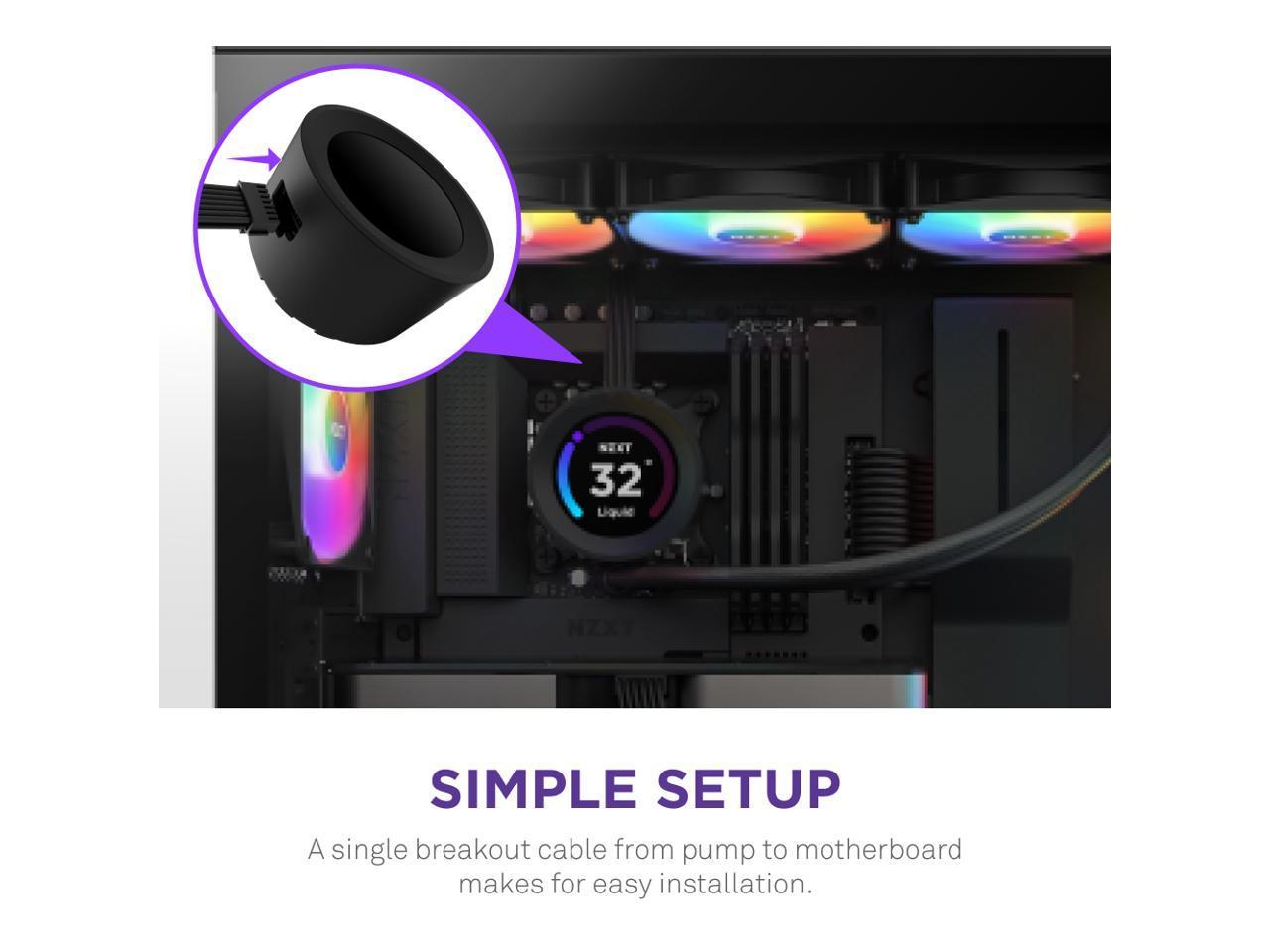 Охладител за процесор NZXT Kraken Elite 360 RGB Black, LCD Display-4