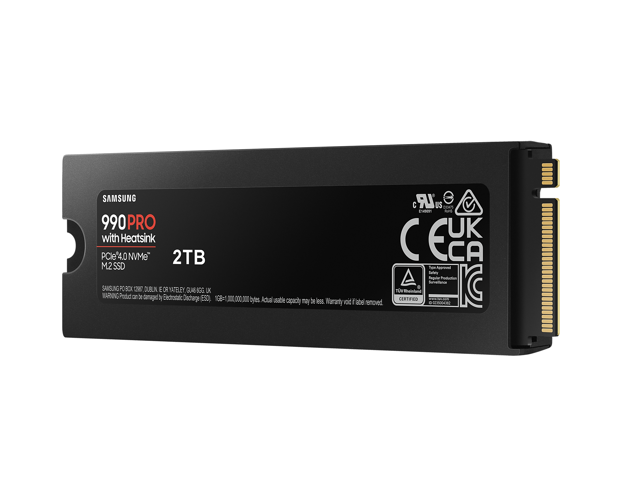 SSD SAMSUNG 990 PRO с Heatsink 2TB, MZ-V9P2T0CW-3