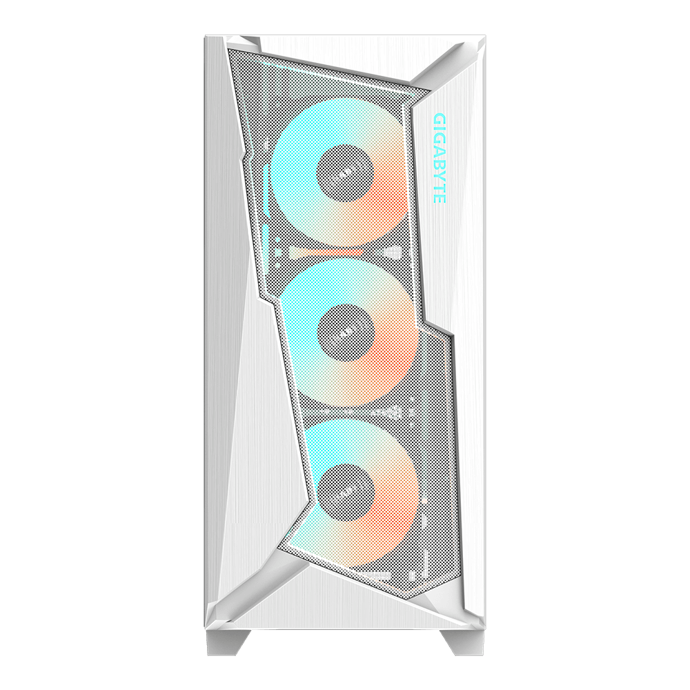 Кутия Gigabyte C301 WHITE, Tempered Glass, Mid-Tower, RGB Fusion -3