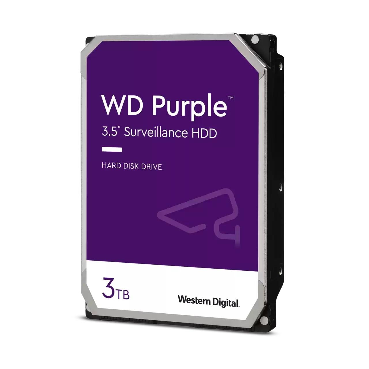 Хард диск WD Purple, 3TB, 5400rpm, 256MB, SATA 3, WD33PURZ-1